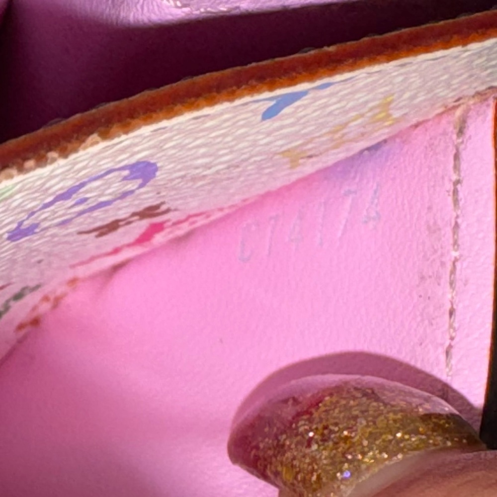 Louis Vuitton white & pink Murakami wallet with dust bag & box - Picture 4 of 17